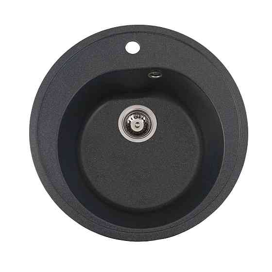 Гранітна мийка для кухні VALESO LUNA 510 матова Антрацит Коломия