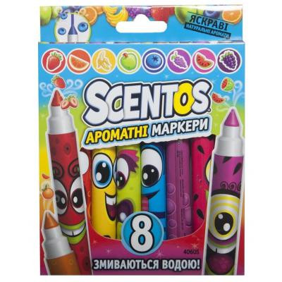 Набор для творчества Scentos ароматные маркеры для рисования Плавная линия 8 цв (40605) Винница - изображение 1