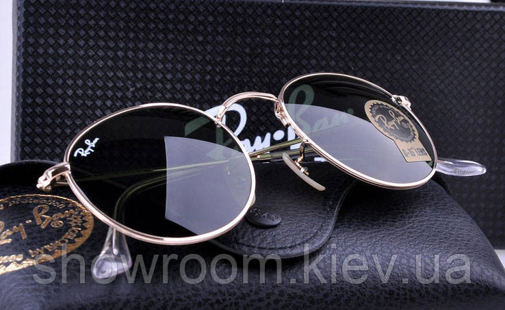 Мужские солнцезащитные очки Ray Ban Round 3447 001 LUX Киев - изображение 3