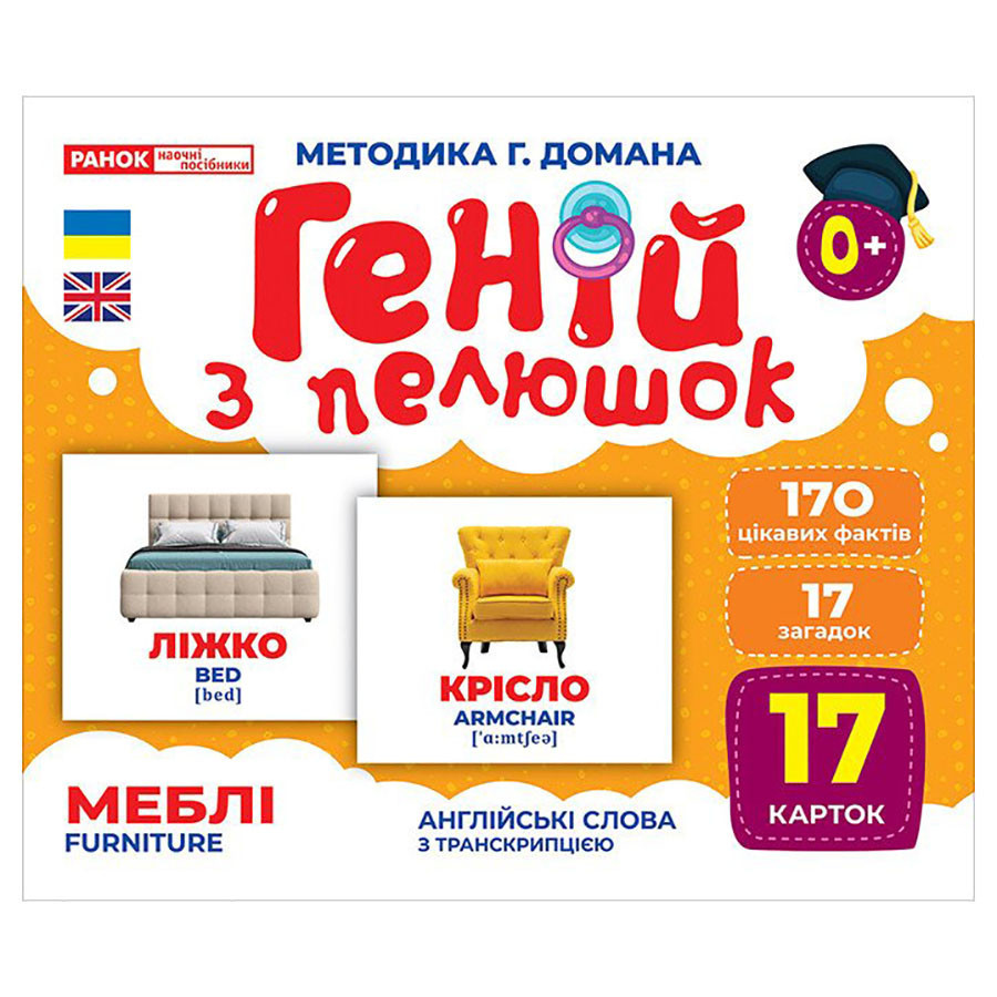 Набор развивающих карточек Гений с пеленок 