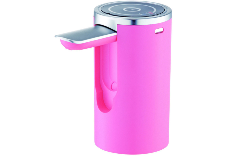 Помпа для води на бутель електрична з носиком, що складається ViO E23 рожева Київ - фото 1