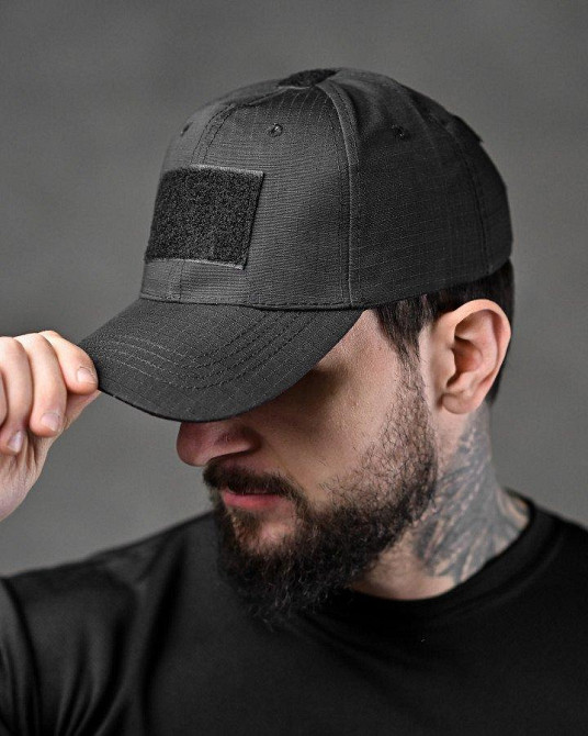 Тактична бейсболка чорна поліція leads Одеса - фото 1