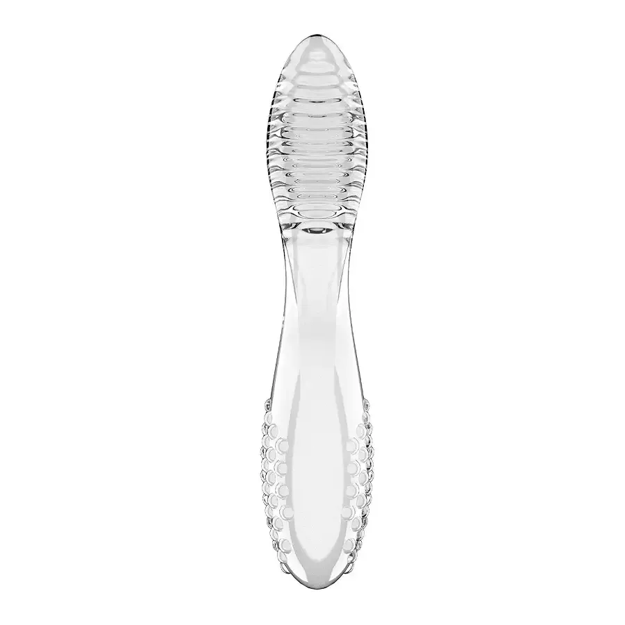 Двусторонний стеклянный дилдо Satisfyer Dazzling Crystal 2 Transparent Львов - изображение 1