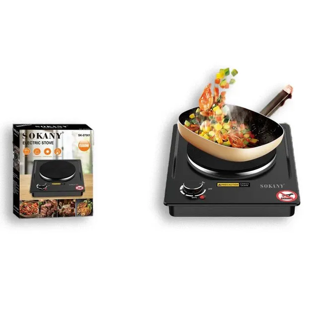 Электрическая плита (Диск) SK-07001 — компактная настольная плита 1500 Вт с равномерным нагревом и регулировко Одесса - изображение 1