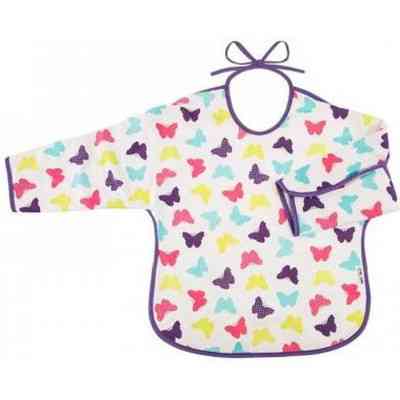 Нагрудничок Akuku Дитячий фартух з довгим рукавом Метелики (A1743) Вінниця