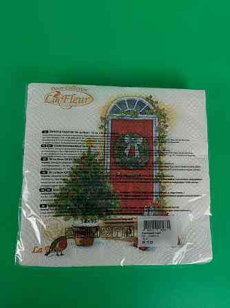 Новорічна серветка (ЗЗХЗЗ, 16 шт.) La Fleur "Прозденний поріг" (1 пачка) Харків