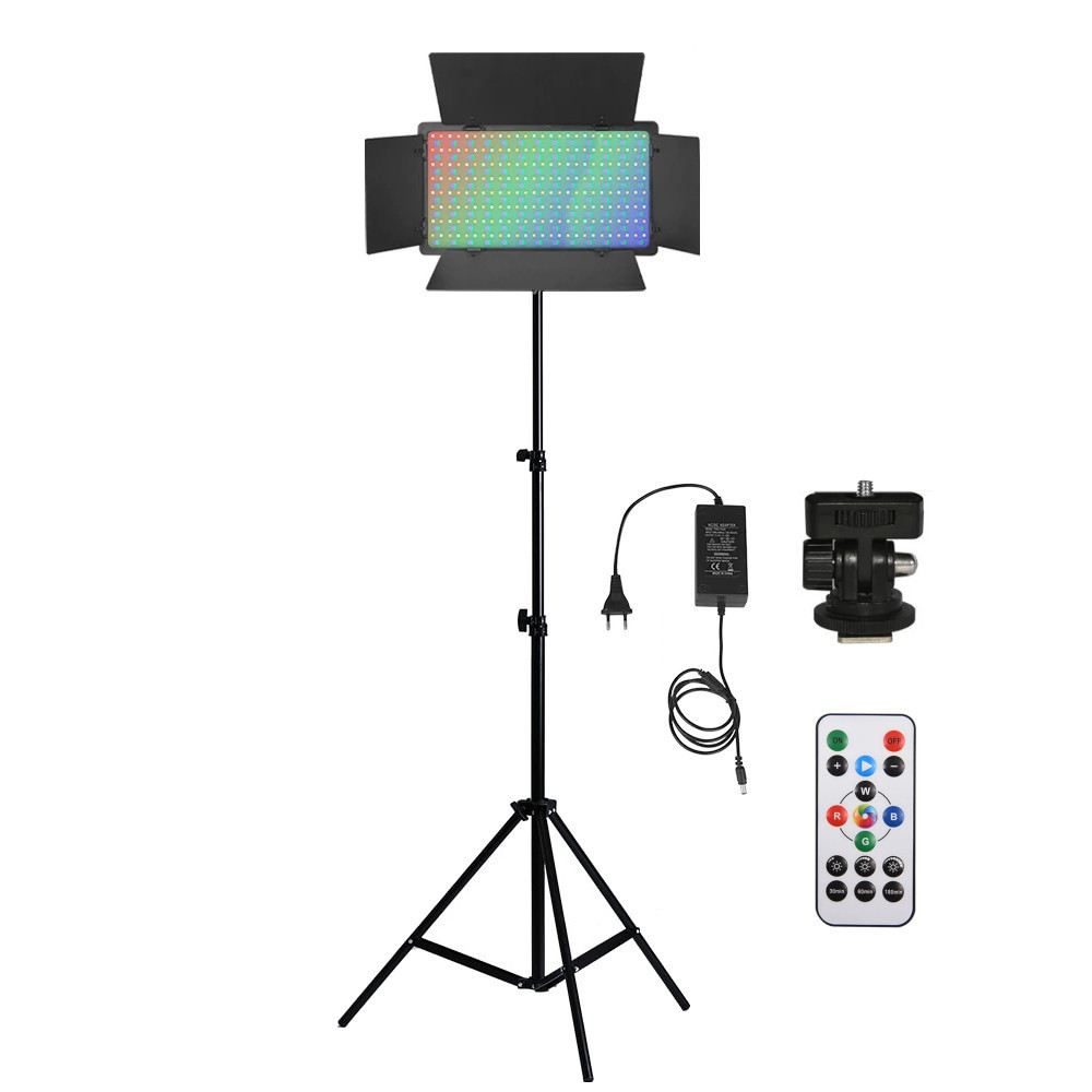 Панель світлодіодна RGB зі штативом 210см відеосвітло прямокутне 50Вт CRI 95+ AC Prof U800 RGB-T Київ - фото 1