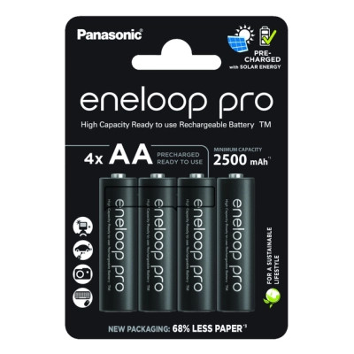 Акумулятор Panasonic AA Eneloop 2500mAh Pro NI-MH * 4 + Сase (BK-3HCDEC4CP) Вінниця - фото 1