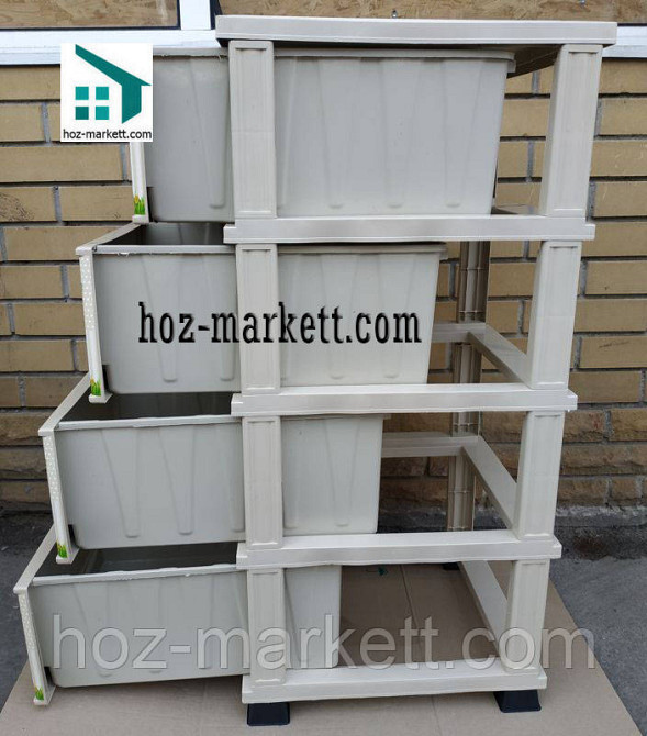 Пластиковий комод "Ведмедики" беж Elif Туреччина Харків - фото 5