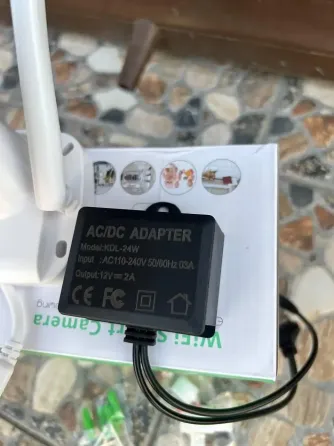 Уличная камера UKC Видеонаблюдения WIFI IP беспроводная наружная поворотная V380 Pro с блоком питания Коломия