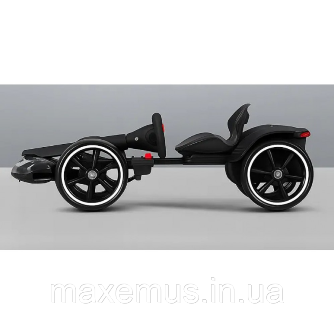 Детский электрокарт Spoko SP-V17 с пультом управления и EVA колесами, 6V, до 55 кг (Черный) Мостиска - изображение 6