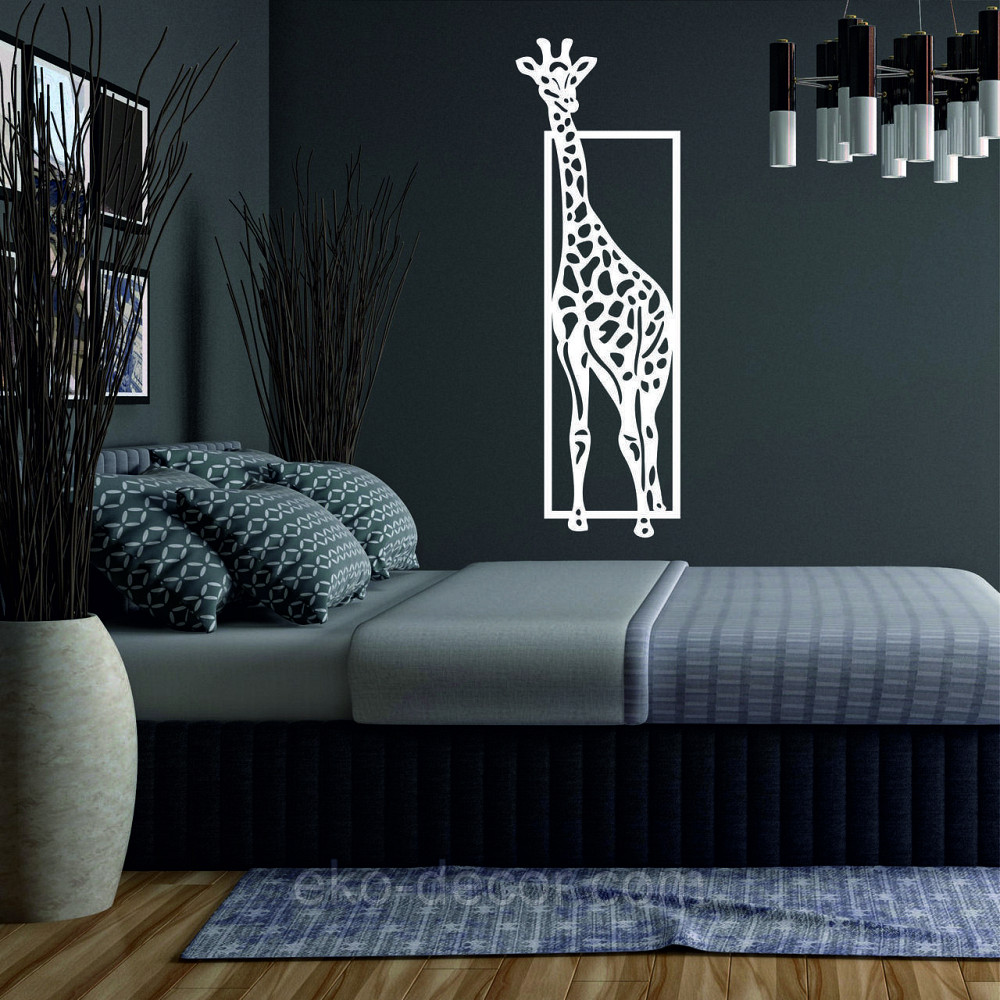 Декоративное настенное Панно «Жираф» Декор на стену 50*16 см, Белый Киев - изображение 1
