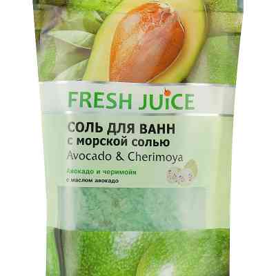 Сіль для ванн Fresh Juice Avocado &amp; Cherimoya 500 г (4823015937637) Вінниця