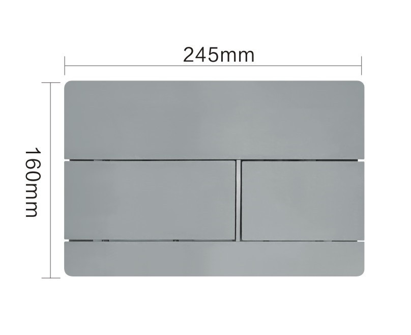 KVADRO M панель змиву polished aluminum Київ - фото 5