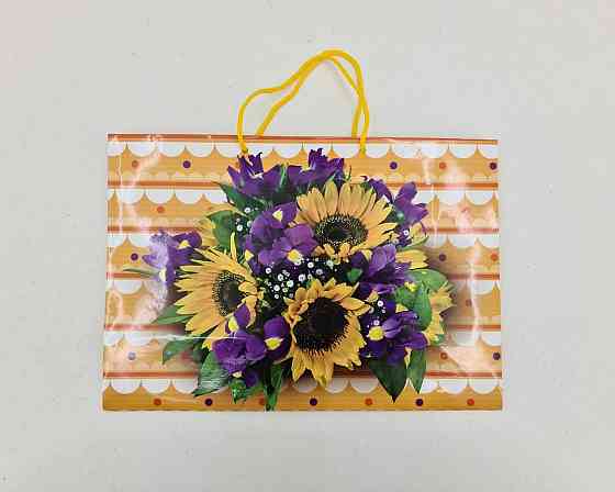 Бумажный большой горизонтальный пакет  36/22/10(артBG-018) (12 шт) Харьков