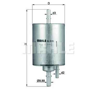 Фільтр паливний Mahle KL570 Вінниця