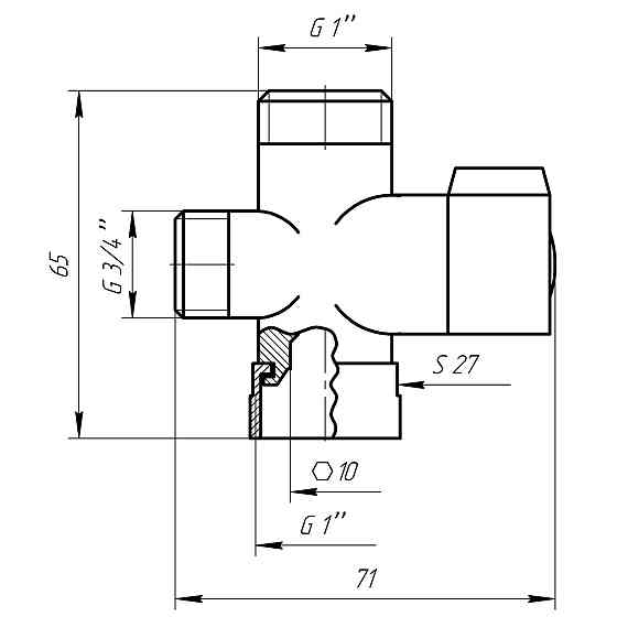 Кран ″Утро″ DOMINO NMV-13 евро переключатель в блистере (000006449) Киев