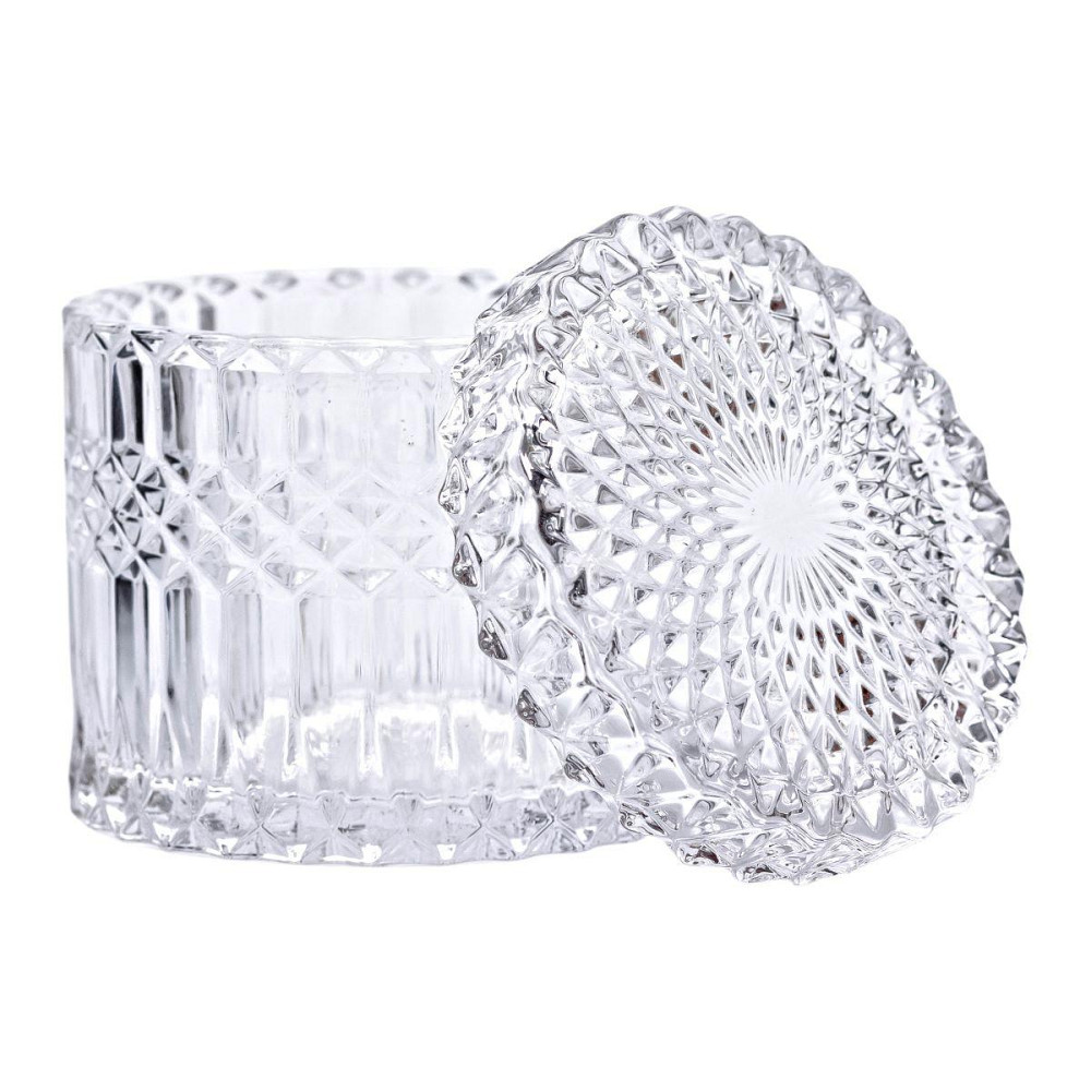 Круглая стеклянная конфетница с крышкой Киев - изображение 1