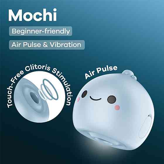 Вакуумний кліторальний стимулятор Satisfyer Mochi Frost Blue Sex Aura Київ