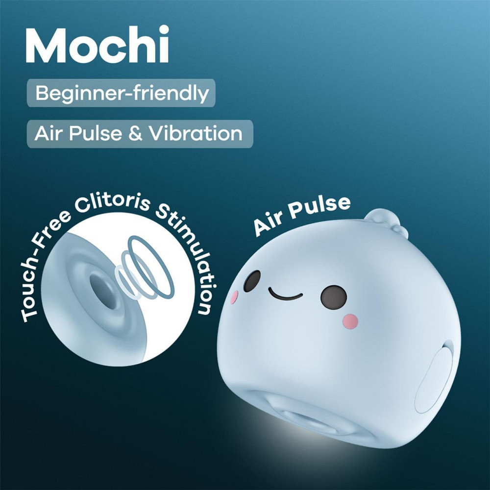 Вакуумний кліторальний стимулятор Satisfyer Mochi Frost Blue Sex Aura Київ - фото 6