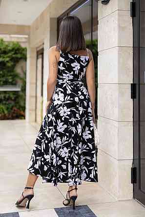 Літня довга сукня на запах  "Rita" | Норма і батал Чорний, 46-48 Київ