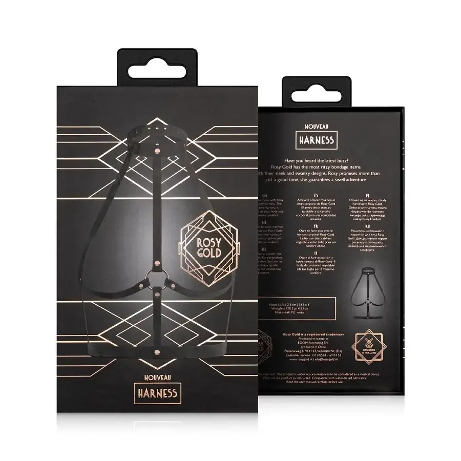 Портупея Rosy Gold - Body Harness - Black Львов - изображение 7