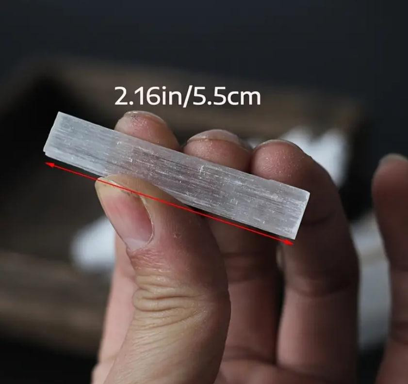 Набір паличок натурального селеніту, розмір 5.5 см. 10 штук Київ - фото 2