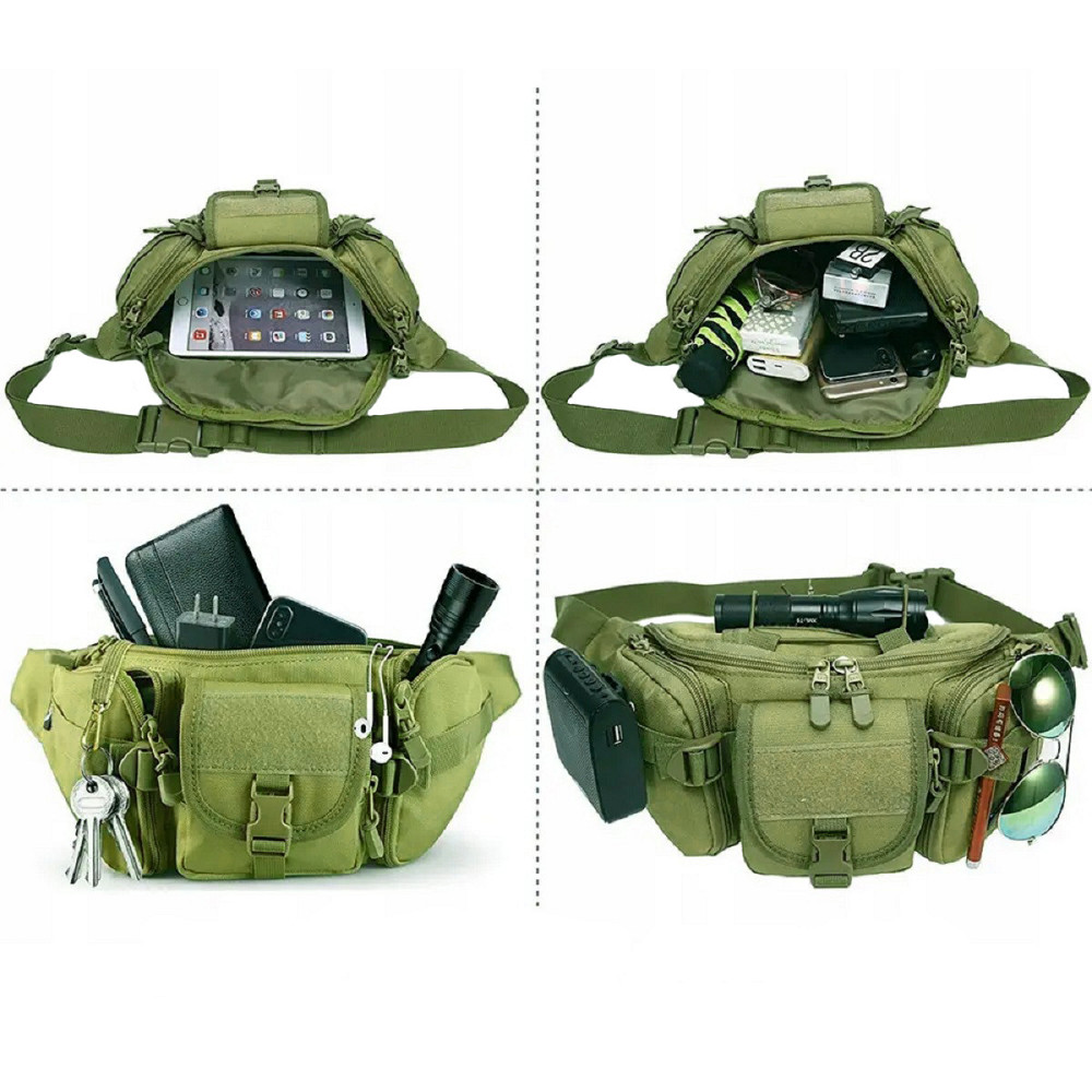 Сумка тактическая поясная оливковая Киев - изображение 7