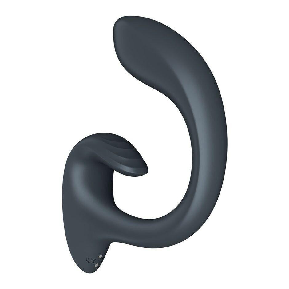 Вагінально-кліторальний вібратор Satisfyer G for Goddess 1 Dark Grey, 2 мотори Sex Aura Київ - фото 4