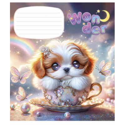 Тетрадь Школярик Wonderful 12 листов клетка (012-3414K) Винница - изображение 2