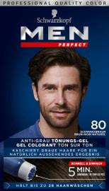 80 Мужская гель-краска  для волос и бороды без амиака Schwarzkopf  Men Perfect №80 черно-каштановый Киев - изображение 1