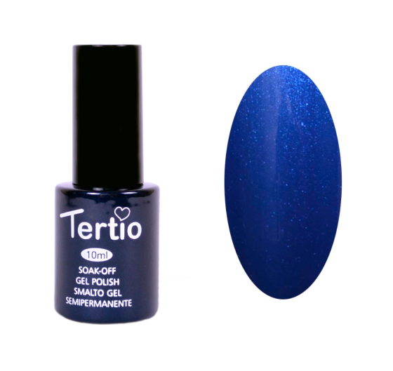 TERTIO гель - лак No 182 (темно-лазуровий з мікроблеською)10 мл Київ