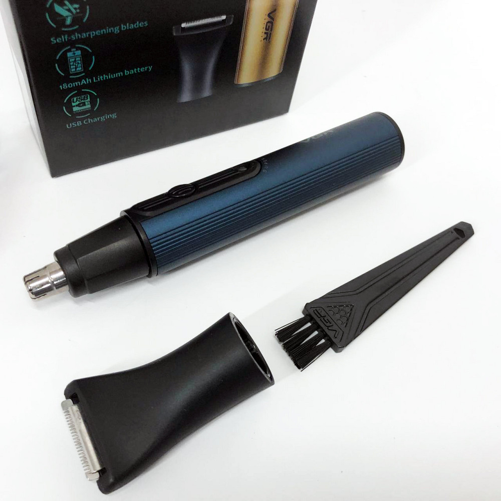 Машинка для видалення волосся з носа вух VGR 2 в 1 V-626, Тример для бороди і вух DN-25 Івано-Франківськ - фото 2