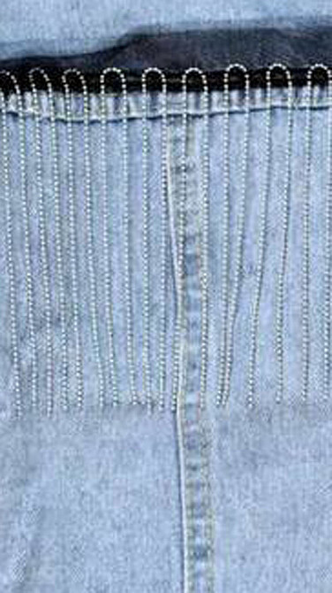 Джинсовая куртка женская оверсайз с бахрамой р 42-46 Харьков - изображение 7