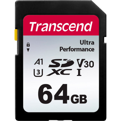 Карта памяти Transcend 64GB SD class 10 UHS-I U3 4K (TS64GSDC340S) Винница - изображение 1