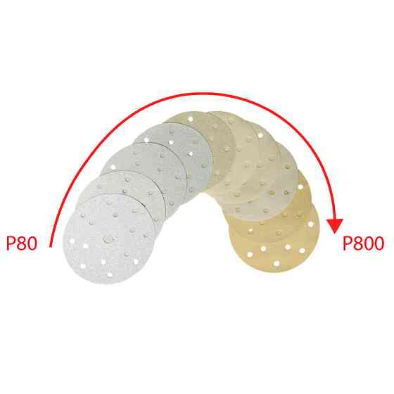 Наждачні круги керамічні CSD P180 d150мм 14+1отв. (ціна за уп.-100шт) бежевий APP, 40CSD0180 Київ
