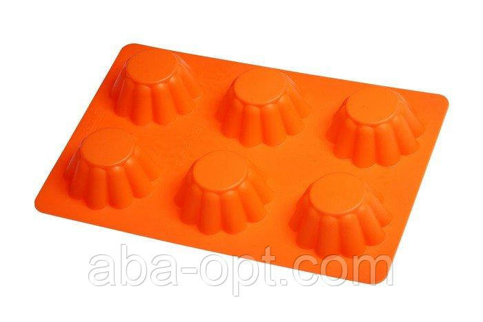 Силіконова форма на 6 виробів " кошик" 25 х 18 х 3 см (шт) Одеса - фото 1
