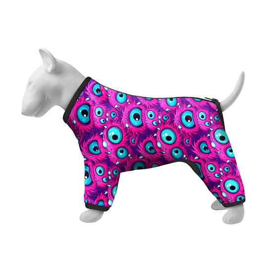 Вітровка для собак WAUDOG Clothes, малюнок "Око монстра", S35, В 47-51 см, С 35-39 см Коломия