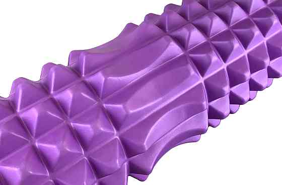 EasyFit Масажний ролик EasyFit Solid Grid Roller 45 см v.2.2s фіолетовий Київ