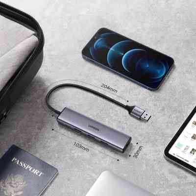 Концентратор Ugreen USB 3.0 to 4xUSB 3.0 CM473 (20805) Винница