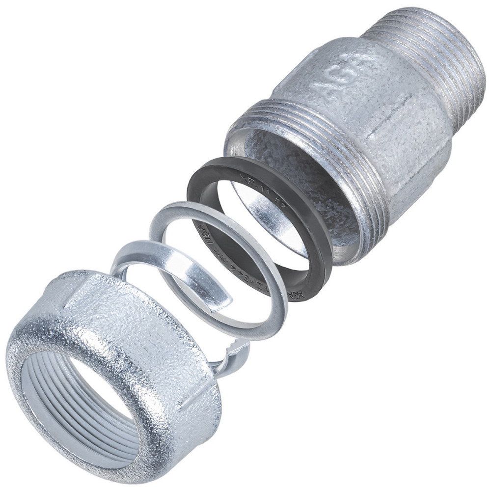 З'єднання пряме зажимне з зовнішньою різьбою DN40(47,7-51,7 мм) х 1 1/2″ AK AGAflex Луцьк - фото 2