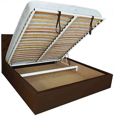 Кровать Двуспальная Coventry VIP 160 х 190 см Fly 2231 A1 С дополнительной металлической цельносварной рамой Темно-коричневый Днепр