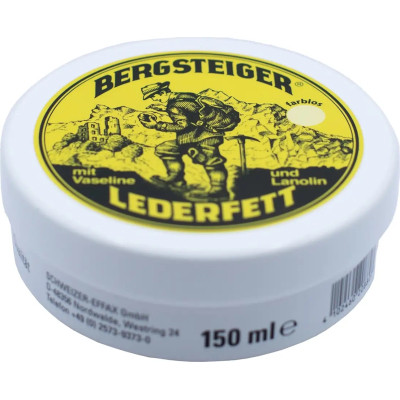 Средство для пропитки HEY-Sport для взуття Bergsteiger-Leather-Grease colourless 150 ml (20880000) Винница - изображение 1