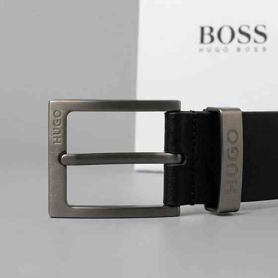 Чоловічий шкіряний ремінь із італійської шкіри H.Boss (205) Київ