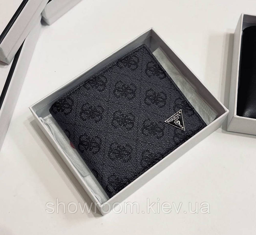 Мужской серый кошелек Guess (6010) Киев - изображение 2