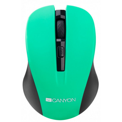 Мишка Canyon CNE-CMSW1GR Wireless Black-Green (CNE-CMSW1GR) Вінниця - фото 2