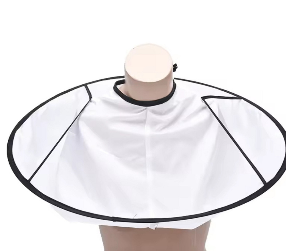 Парикмахерский зонт накидка для стрижки и покраски 60 см белый Киев - изображение 2