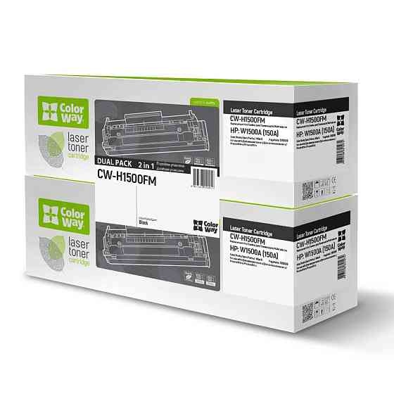 Картридж ColorWay (CW-H1500FM) HP LJ MFP M111/M141 Black Dual Pack (HP W1500A) ( 26465 ) Харьков