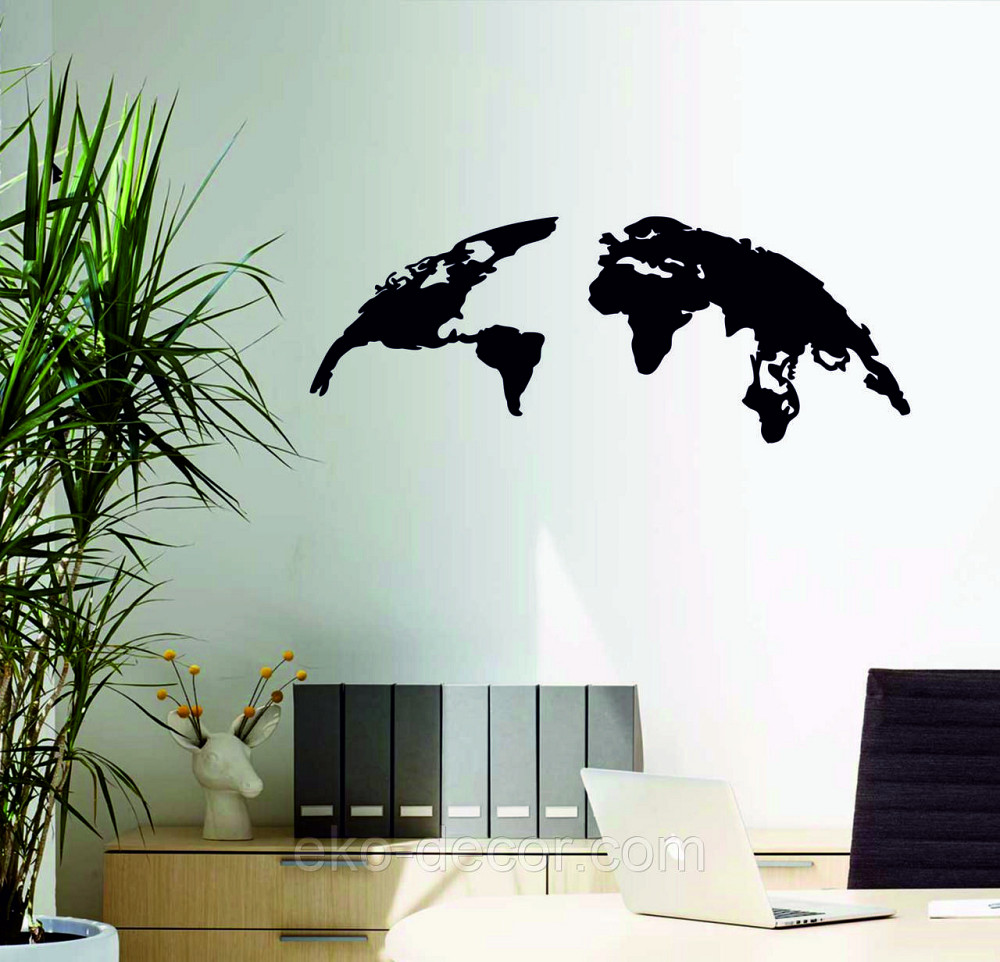 Декоративное настенное Панно «Земля», Декор на стену 90*34 см, Черный Киев - изображение 3