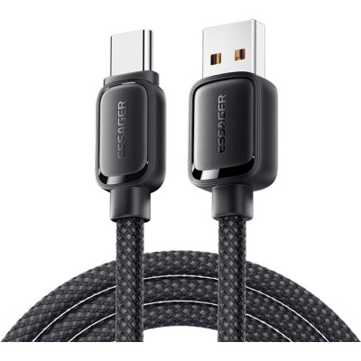 Дата кабель USB 2.0 AM to USB-C 1.0m 7A black Essager (EXCT-TD01-P) Винница - изображение 1